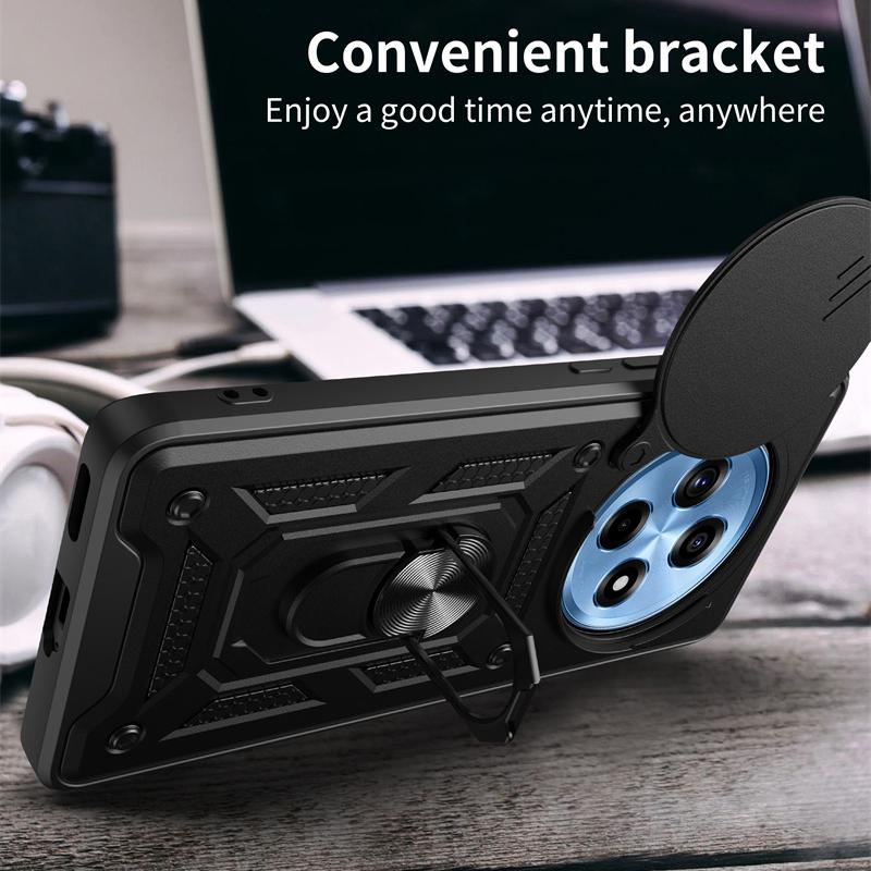 Armor Case for OnePlus 12 One Plus 12R 11 11R Cover Lens Protection with Ring Magnetic Holder Business Full Protection Cover