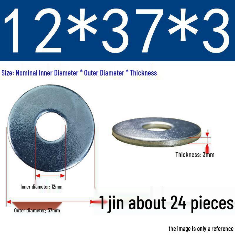 Galvanized Oversized Metal Washers M3-M60