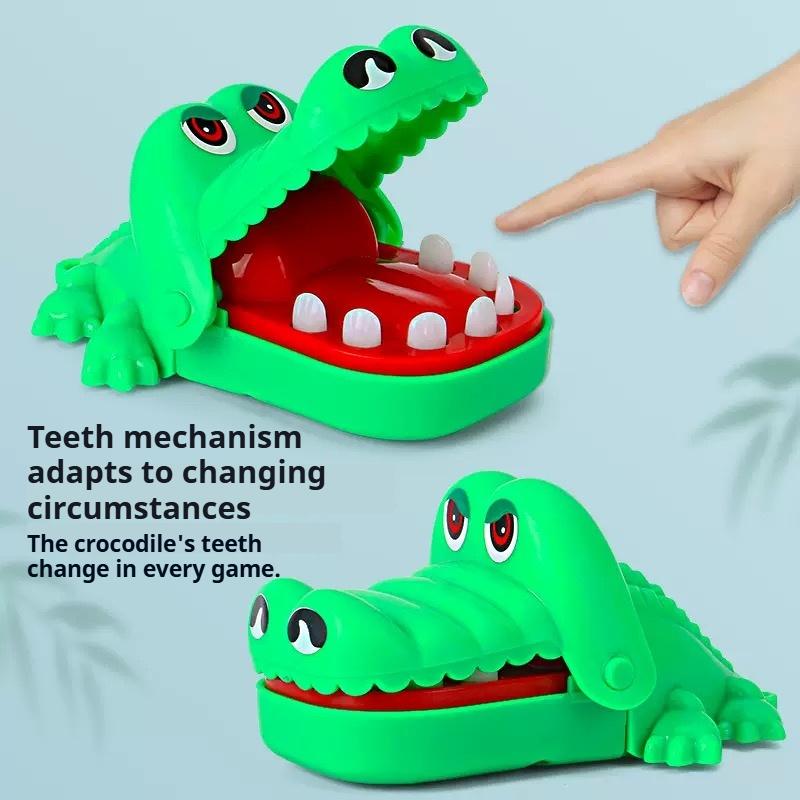Finger Reaktions Training Neuheit Kinder Glücksspiel Trick Dekompression Spielzeug Krokodil Zähne Spielzeug Kinder Krokodil Beißspiel