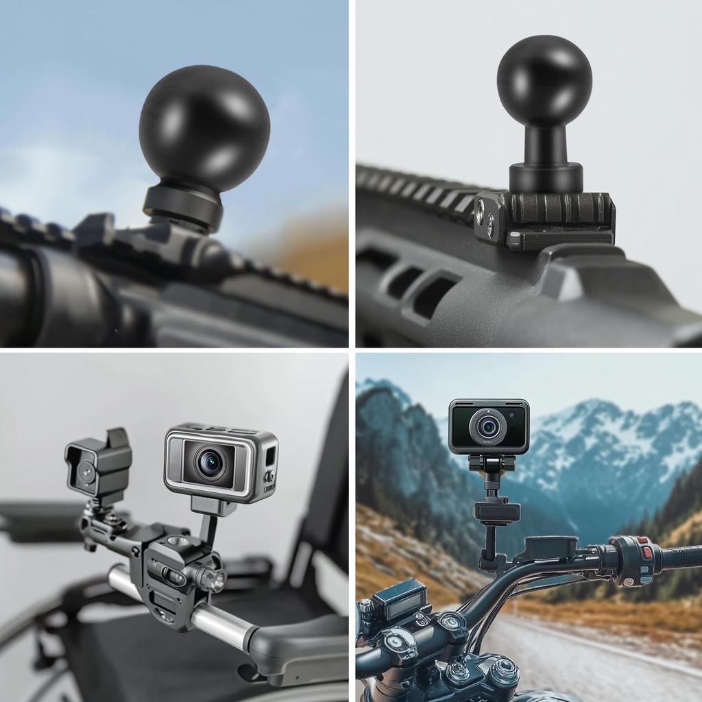 Biqing Uchwyt Kulowy 13mm 1/4, Konwerter Uchwytu Kulowego, Śruba Uchwytu Kulowego Podstawy Ram Mount