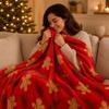 Christmas Gingerbread Throw Blanket Cozy Man Soft