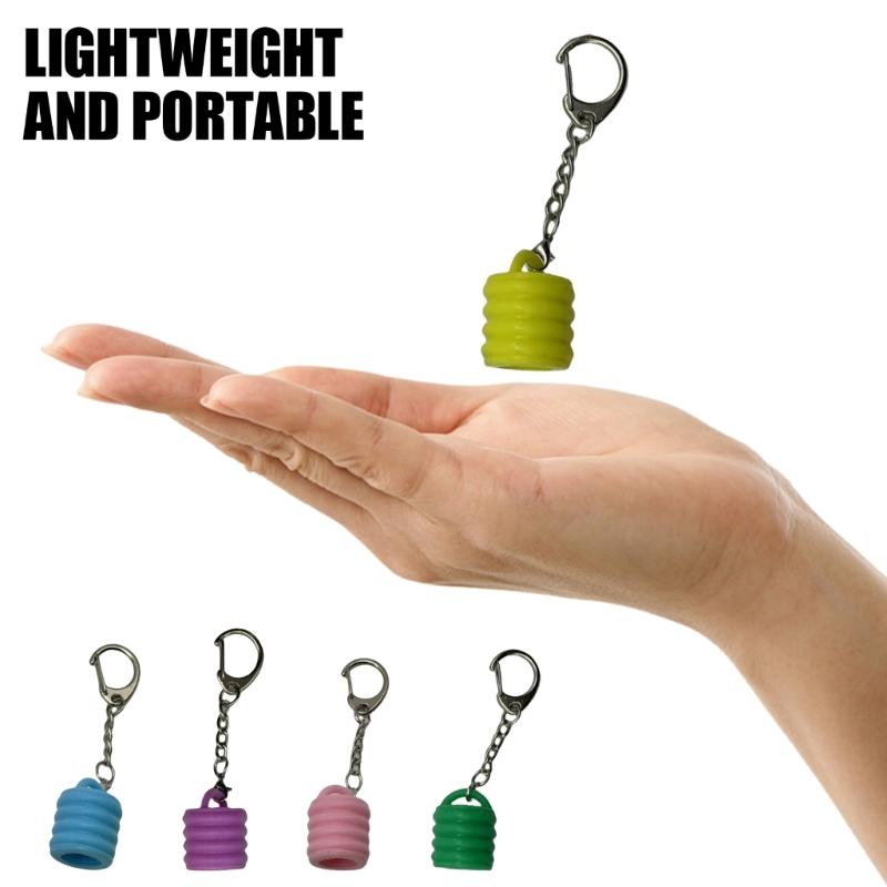 Tragbarer Lipgloss-Schlüsselanhänger, Kappen, Kunststoffdeckelhalter, Schlüsselanhänger, Anhänger für Lippenbalsam, Taschenanhänger, Make-up-Werkzeug, Zubehör