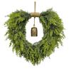 Sustainable Heart Bell Christmas Garlands Portable Safe Holiday Wreath Durable Indoors Festival Decors
