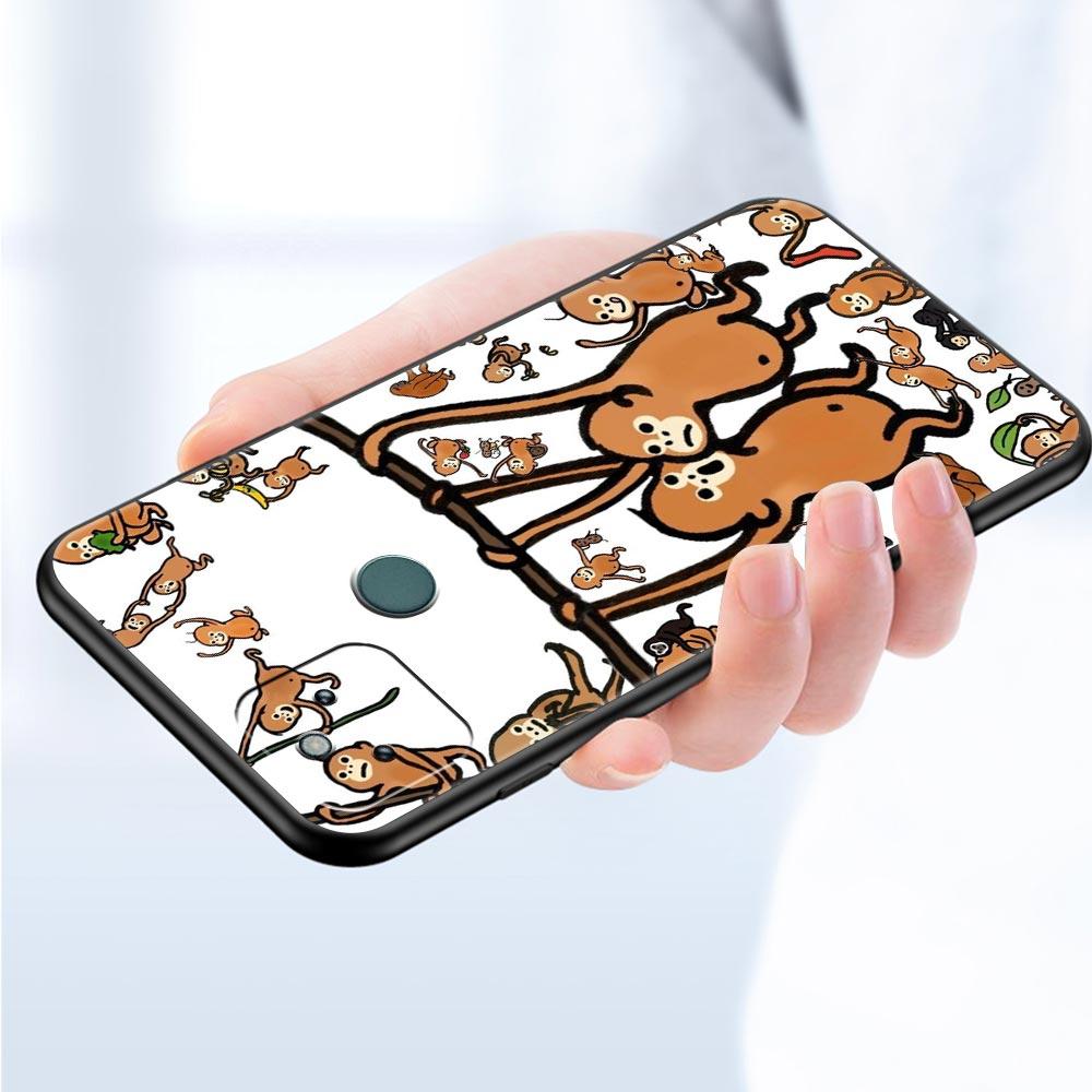 Monkey And Banana Phone Case Cover for Google Pixel 10 9 8 7 6 9A 8A 7A 6A Pro Shockproof Soft TPU 10 Pro XL Shell Fundas Capas