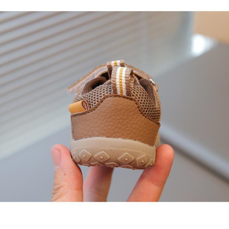 New Baby Toddler Shoes Breathable Mesh Children's Shoes Non-slip Soft Sole Men's and Women's Sports Shoes