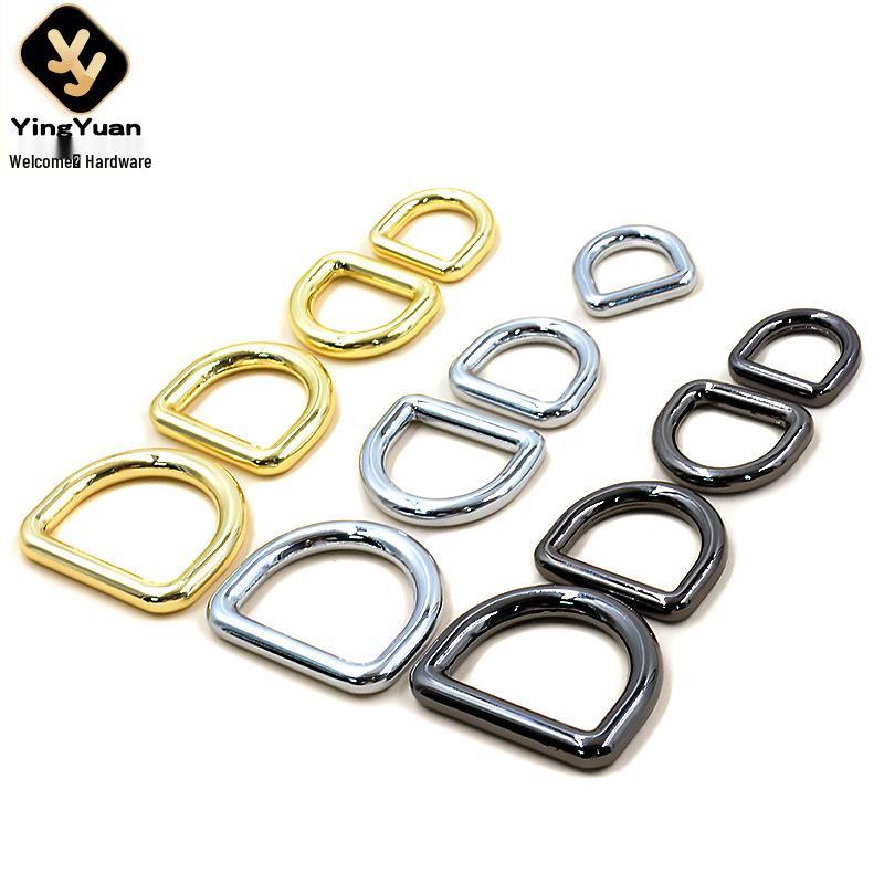 

Die-Cast Metal D-Ring Buckles for Handbags & Leather Goods Gun Black Inner Diameter 1.2 cm