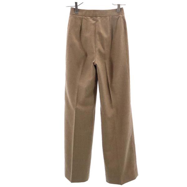unused YVES SAINT LAURENT Sanyo Shokai Wool Long pants T7 Brown Women Used