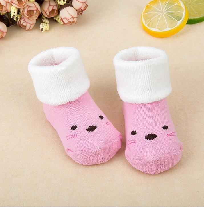 Baby Socks Girls Boy Thick Warm Terry Sock Newborn Kids Children Slipper Winter Cute Lovely Children Rabbit Dog Animal