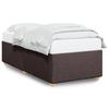 VidaXL Cadre de lit sans matelas marron foncé 90x190 cm tissu 3284697