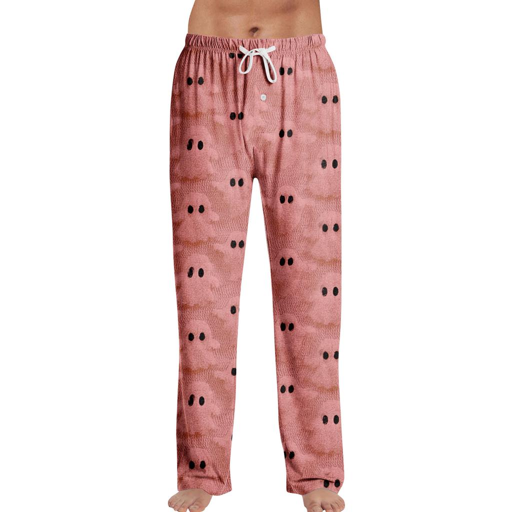 Anime-Pyjamahose, Nachtwäsche, lässige Hose mit Kordelzug und elastischer Taille, bequeme, gerade, lockere Yoga-Hose
