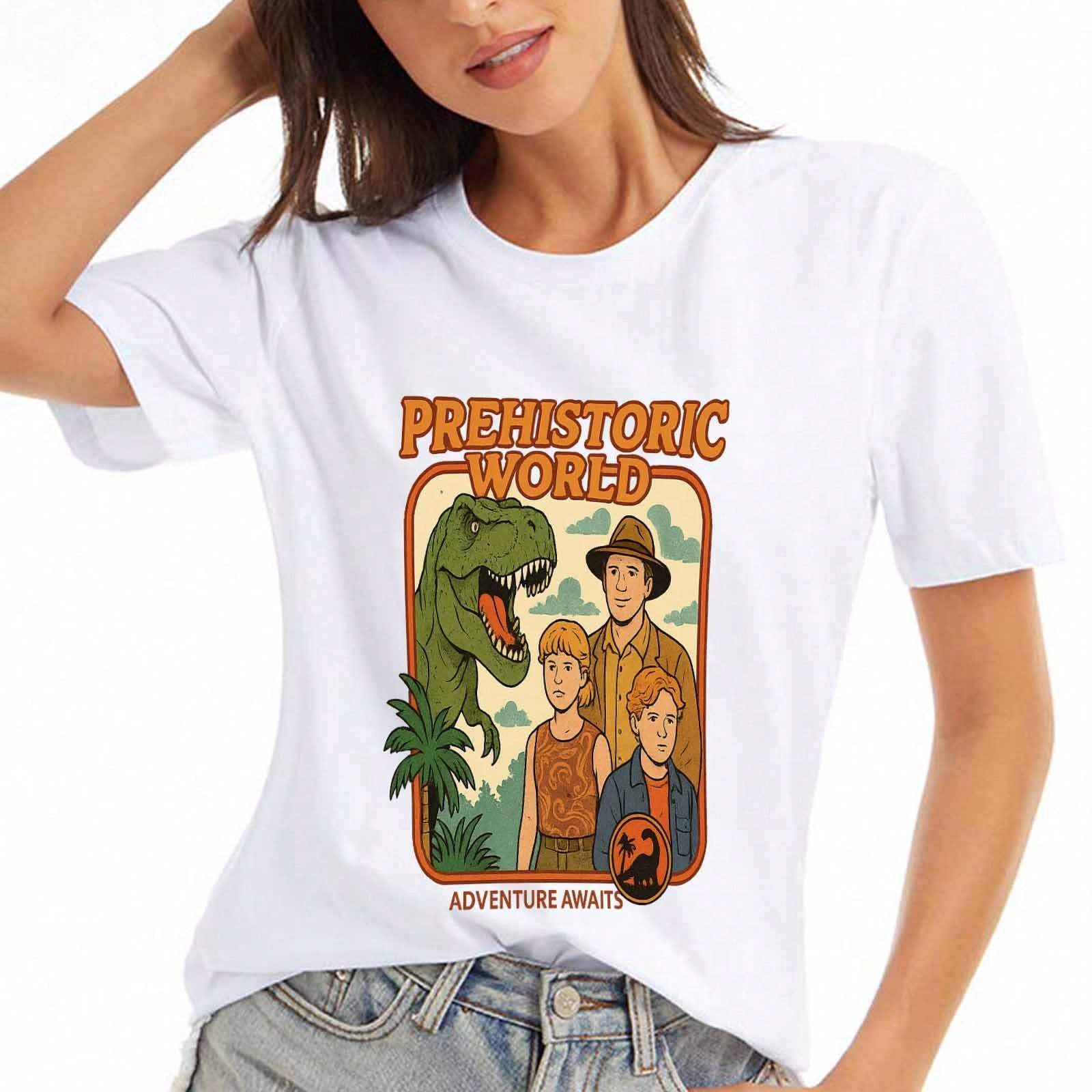 Potato With French Fries Wounisex s Cotton T Shirt, Premium Cotton Graphic, Durable, Leisure And Fashion, Potato And Fries Cartoon Design, Perfect For S разноцветный