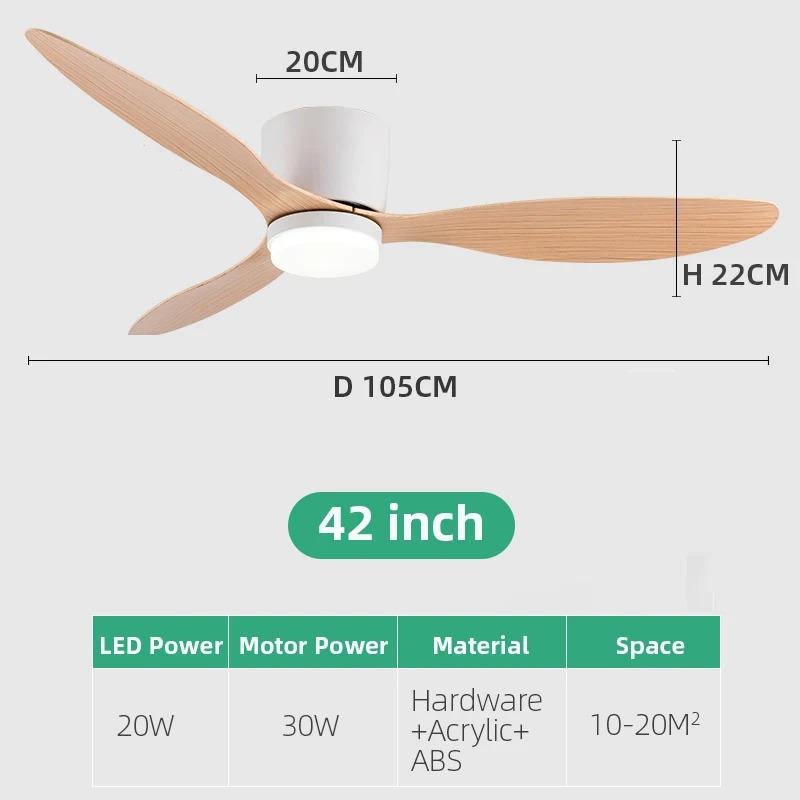 Nordic Smart Flush Mount Ceiling Fan Light for Bedroom and Dining Room