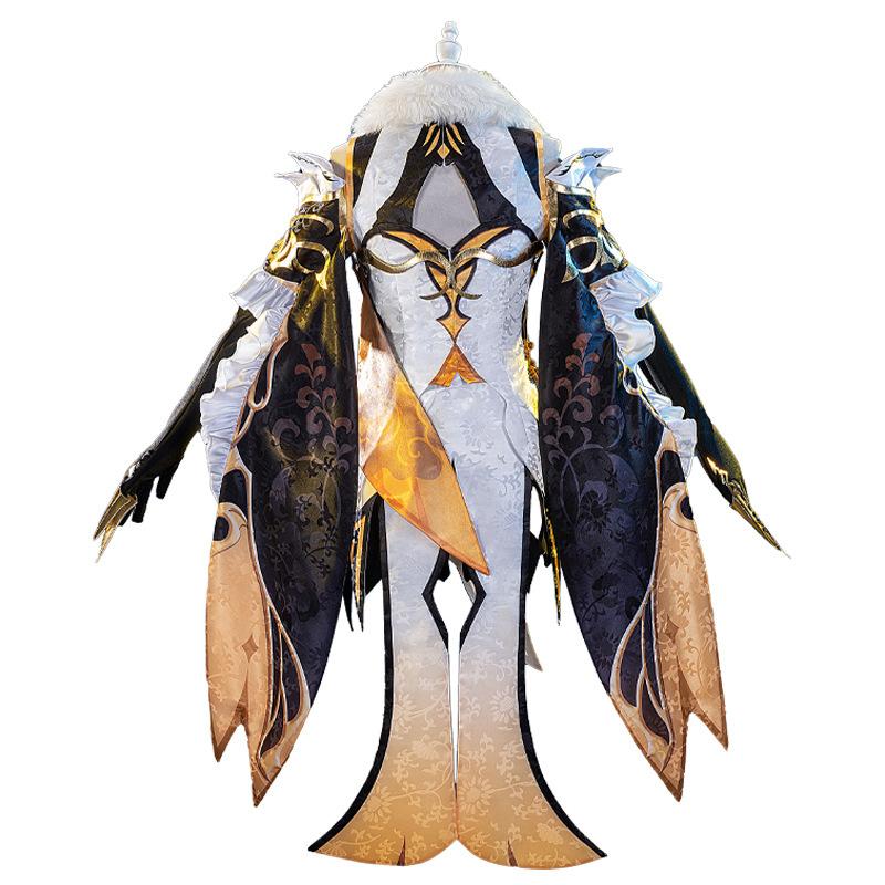 Game   NingGuang Cosplay Costume Wig Anime Halloween Party Cheongsam Dress Girl Halloween Costumes Fo Women Vestido