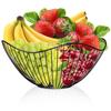 Metal Fruit Basket Houseware Wire Fruit Basket Snack Bread Storage Basket for Kitchen Dining Table