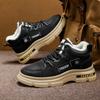Winter New Cotton Boots Men's Velvet Extra Thick Warm Non-slip, Cold-resistant and Wear-resistant Snow Boots Men's Cotton Shoes