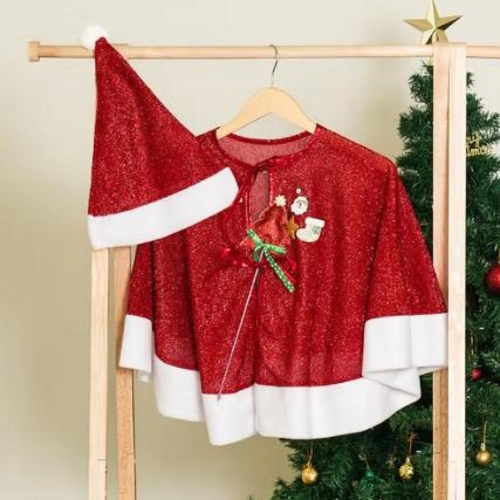 

Рождество дома Блеск Блеск Детский плащ и шляпа