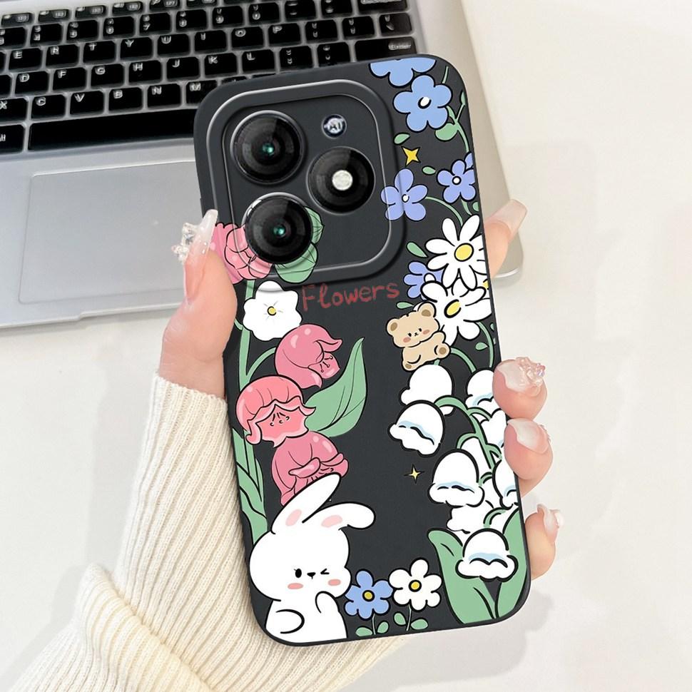 For ITEL A70 Case A665L Luxury Panda Painted Cover Silicone Soft TPU Phone Case For ITEL  A 70 80 A70 A80 ShockProof Back Cover