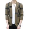 New in autumn and winter, cardigan sweater men's knitted sweater versatile casual and comfortable fashion striped young men's top