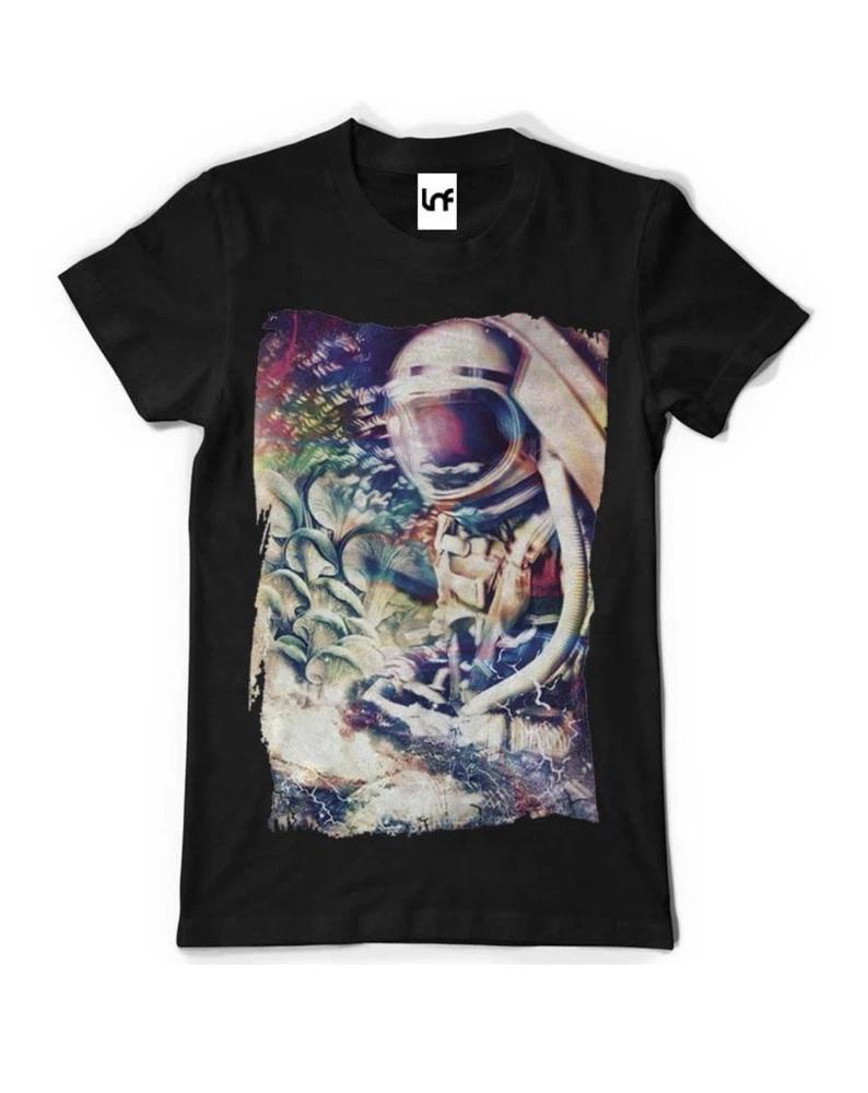 Space Tripping Graphic Tee Unisex Black TShirt (Sb014) S