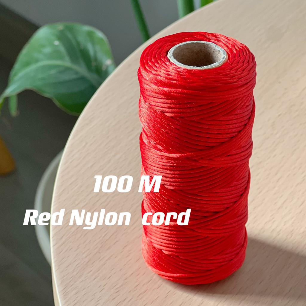 2mm 100m Macrame Cotton Rope Twisted Jute Colored Cotton Two-Color Rope Process For Wall-Mounted Gift Packaging DIY Wedding Deco
