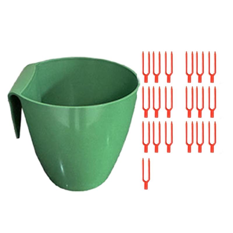 Propagation Cup Kit Featuring Food Grade Plastic and Runner Forks Ideal for Strawberry Runners and Seedling Cultivation