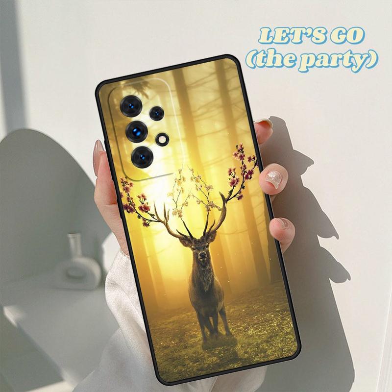 Tier Hirsch Kunst Handyhülle Für Samsung Galaxy A42 A31 A40 A51 A71 A32 A80 A91 A52 A72 A73 A20e A21S A50 A70 A11 A12 Hülle