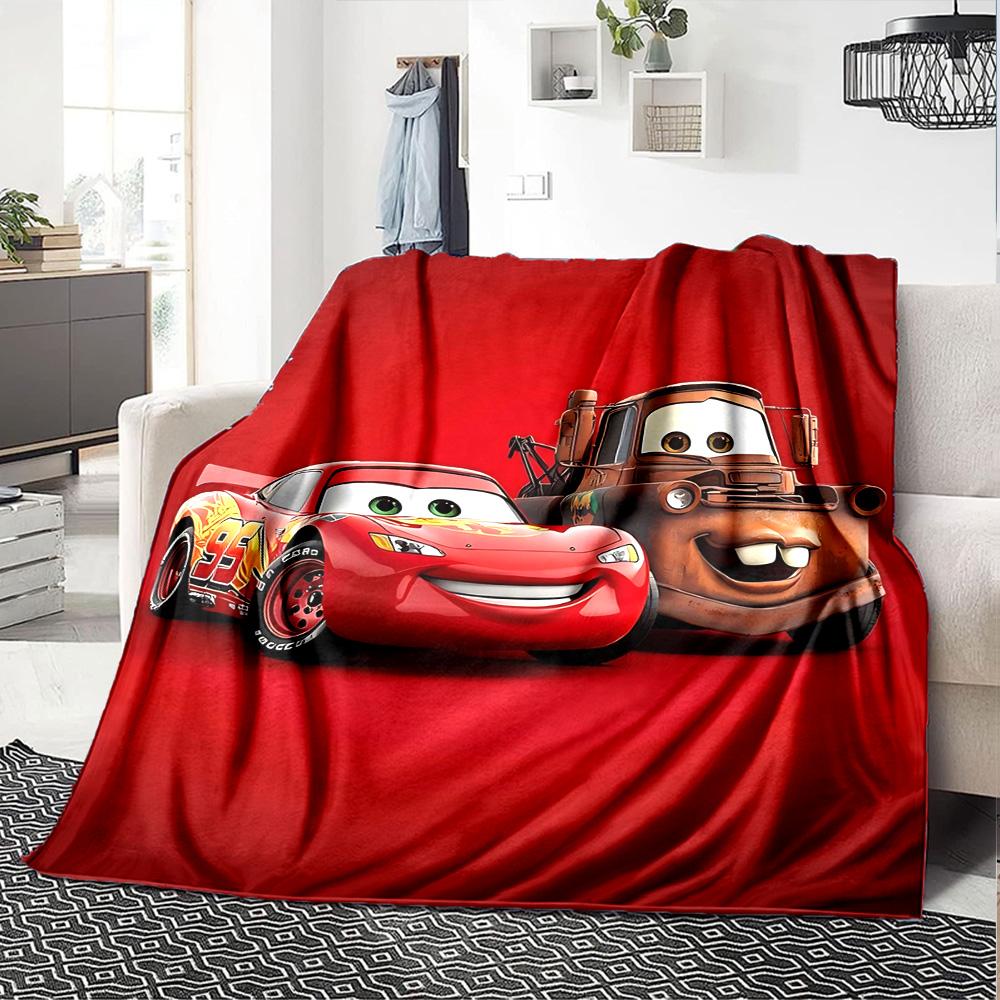1pc Cars Movie Characters Flannel Blanket,Ultra Soft Warm Plush Throw for Home Bedroom Bed Sofa Cover Camping Picnic gift Y71711