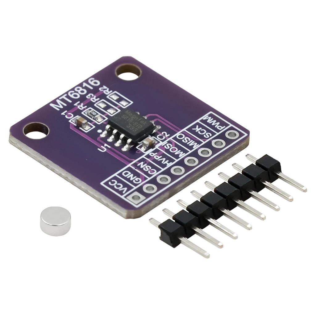 MT6816 high-speed and high-precision magnetic encoder magnetic induction angle measurement sensor module
