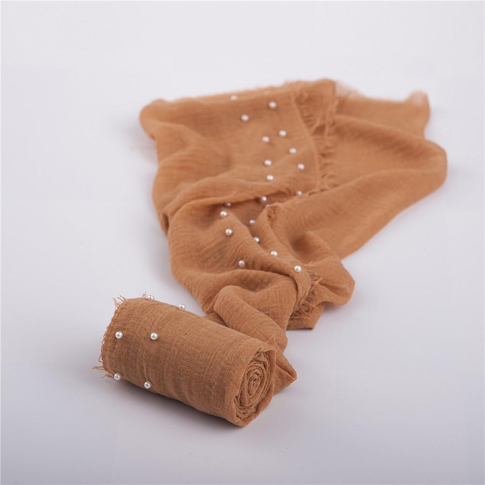 Înfășătoare perlată din bumbac și in pentru nou-născuți, pentru recuzită foto
