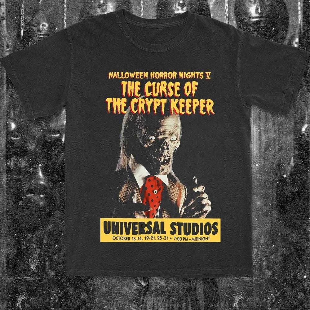 The Curse of the Crypt Keeper horror graphic Tee Unisex Short Sleeve Shirt S-5XL Unisex T-Shirt XL