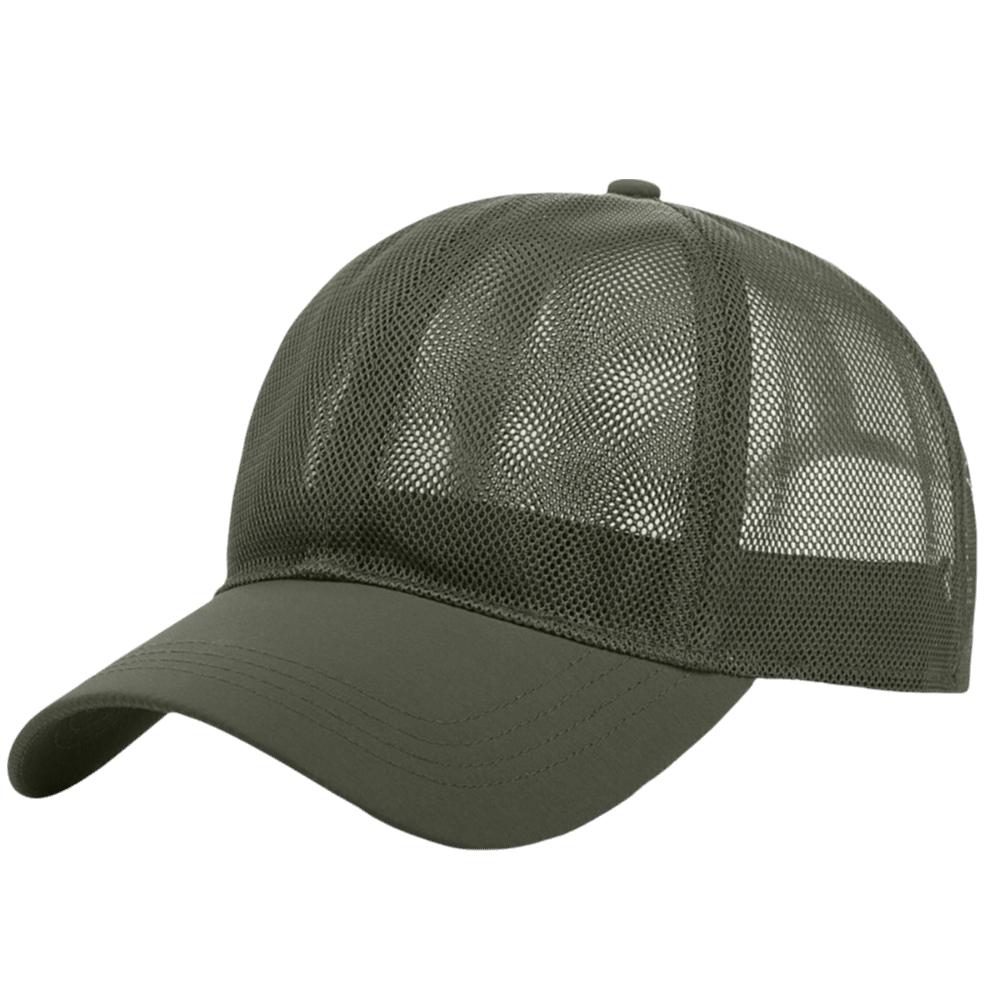 Openwork Quick Dry Baseball Cap Sun Protection Hollow Out Baseball Cap Breathable Mesh Cap  Hiking зелёный
