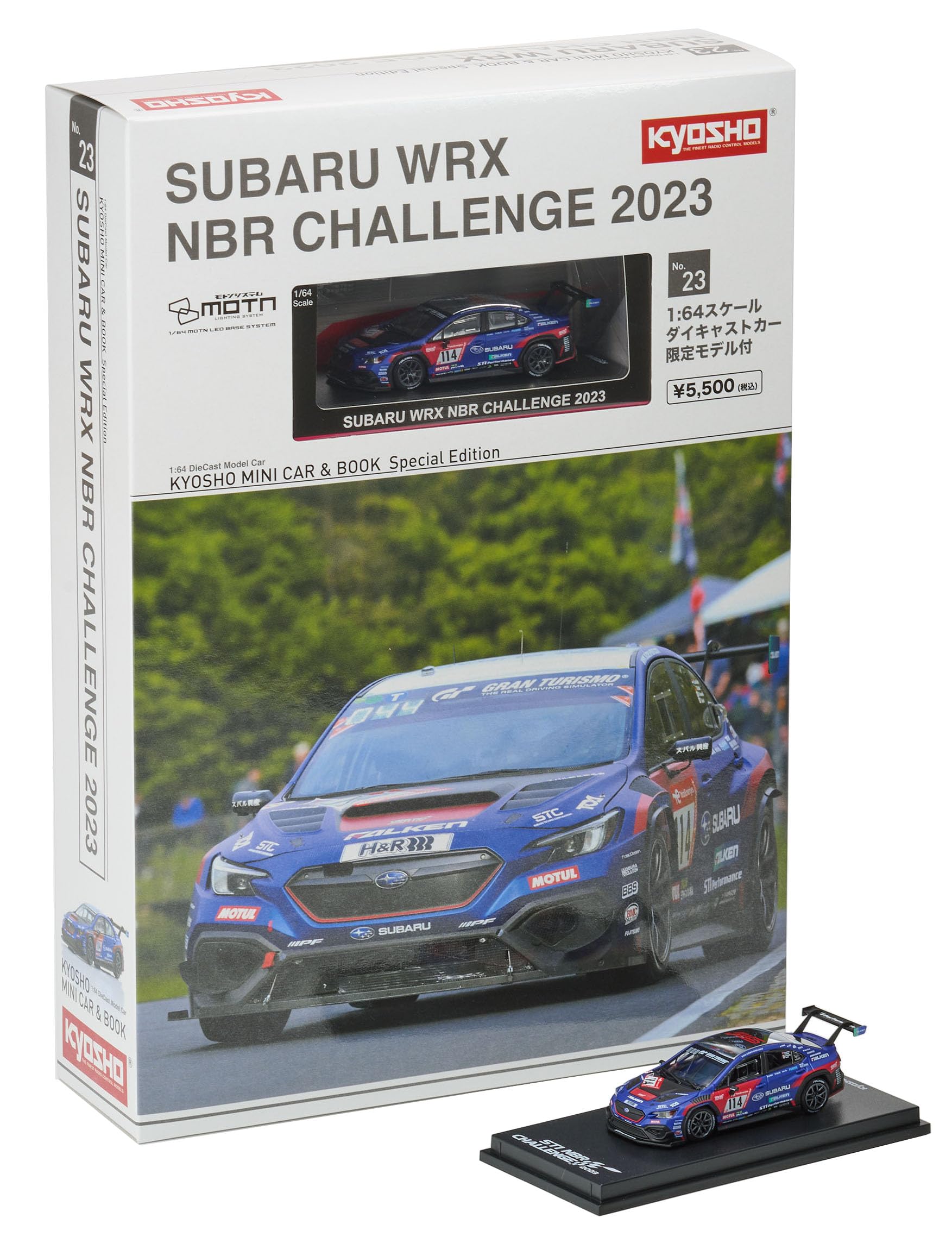 Kyosho KYOSHO КНИГА О МИНИ-МАШИНКАХ SUBARU WRX NBR CHALLENGE 2023 K07129N23 и №23