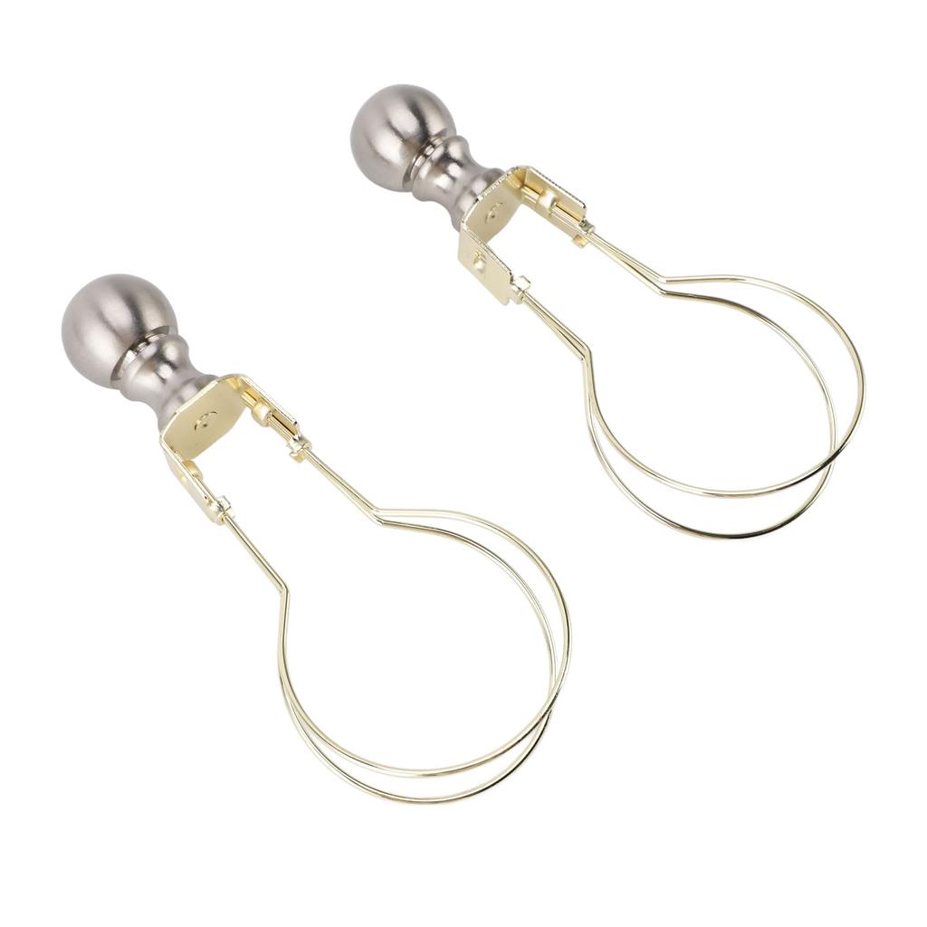 2pcs Lamp Bulb Clip Adapter Modern Stylish Metal Lampshade Holder Adapter Clip On Lampshade Adapter for Living Room Bedroom