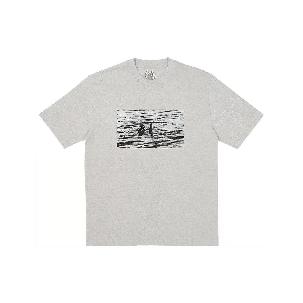 Palace Nessie T-Shirt Grey Marl Unisex Tops P25TS047