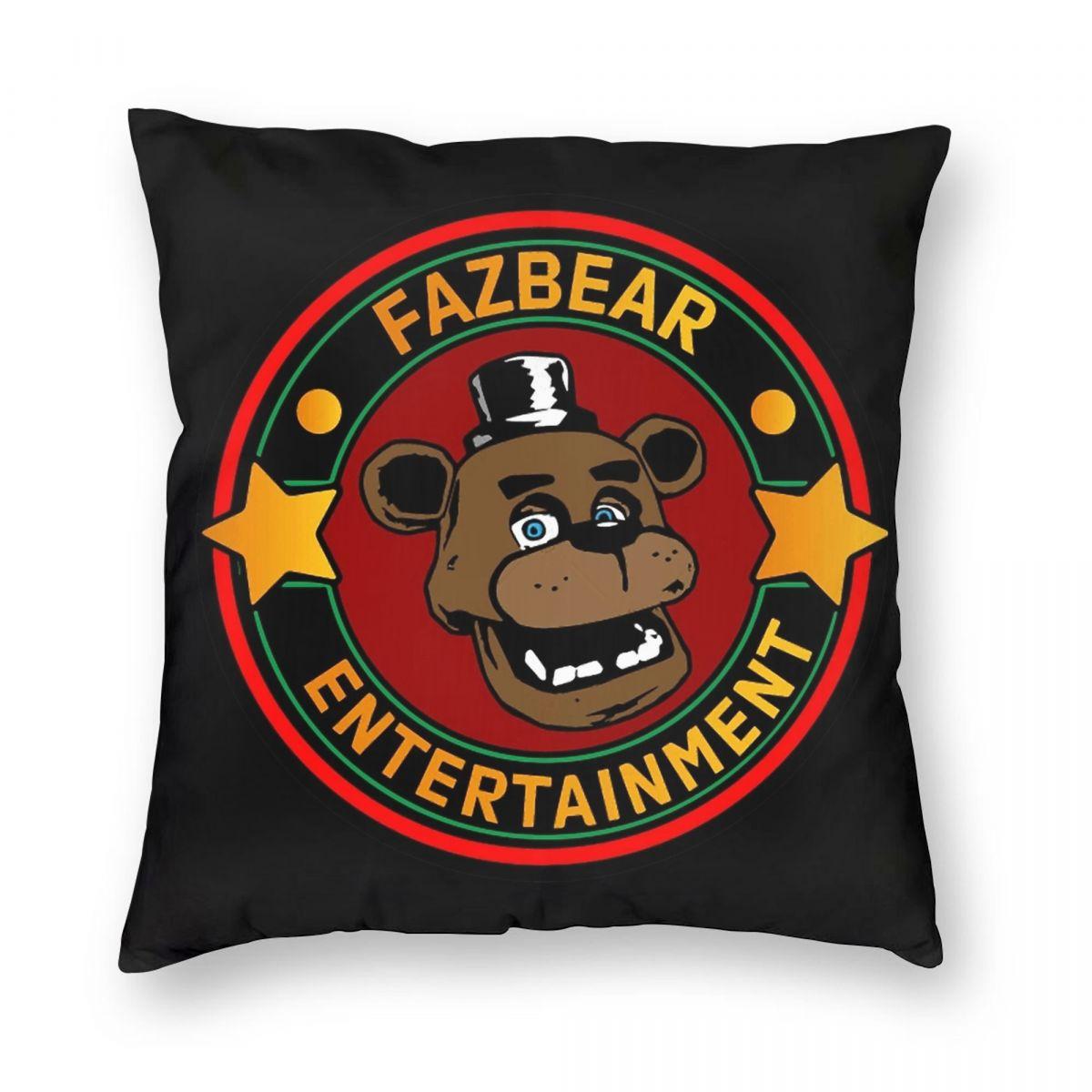 FNAF Наволочка для подушки  У Фредди  Мягкая ткань Чехол для подушки Декор Чехол для декоративной подушки Дом Молния 45x45см 30x30cm 12x12in