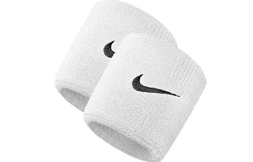 Nike Volleyball, Tennis, Badminton, Basketball Wristbands Breathable Protective White Black Hook Cotton Unisex NNN04101OS