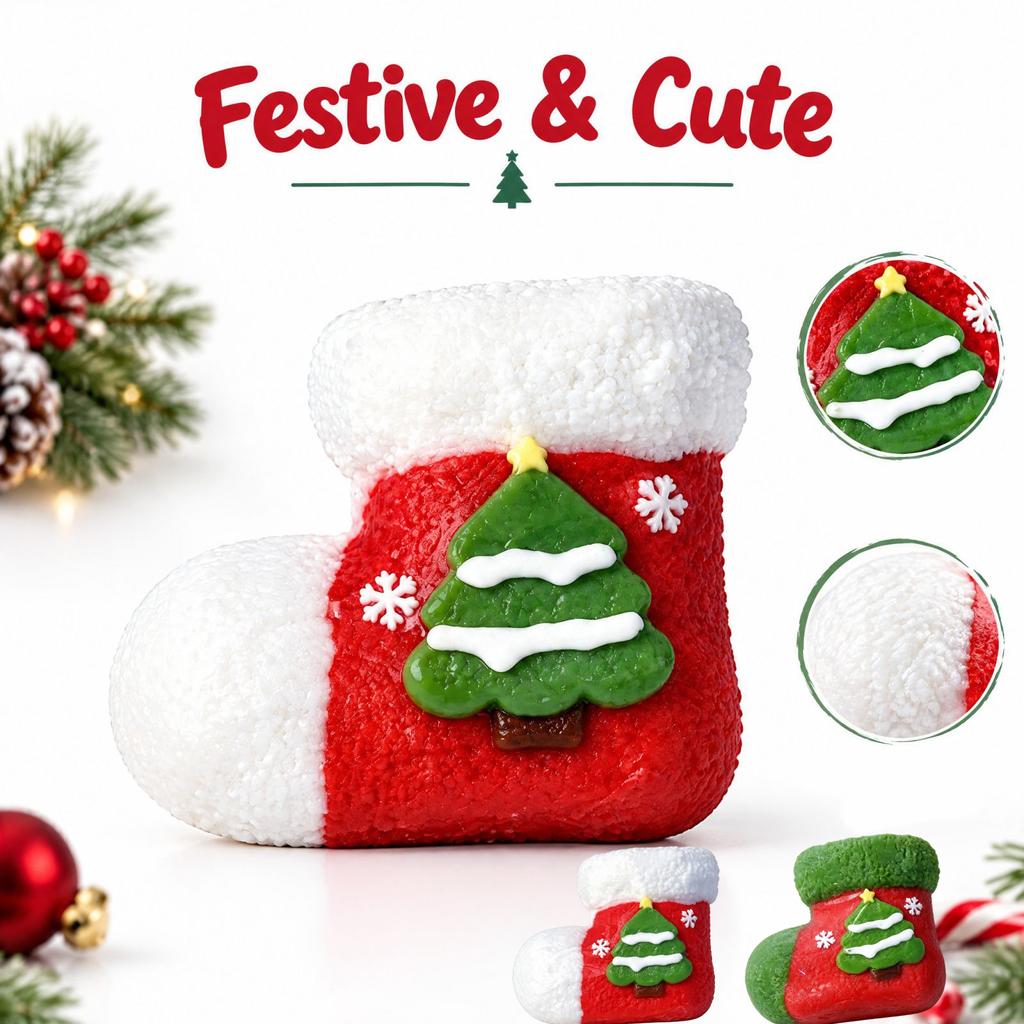 Christmas Stocking Stress-Relief Toy, Silicone, 1