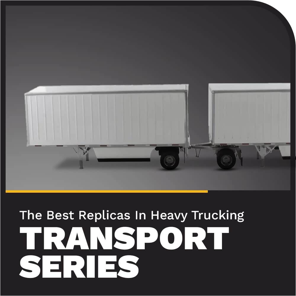 DIECAST MASTERS Wabash National 28F Pup-Anhänger Weiß Maßstabsmodell 91036 1/50