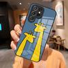 Giraffe Illustration Phone Case For Samsung S26 S25 Edge Ultra 24 23 22 21 Ultra Plus Fe A55 56 15 4G 5G Glass Cover