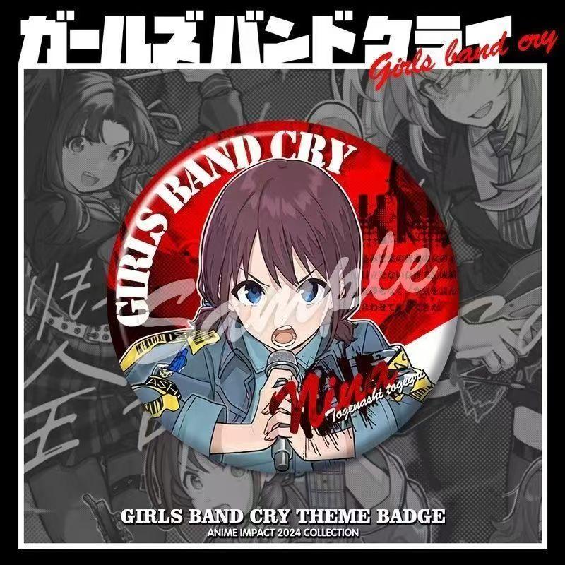 

Girls Band Cry GBC SD Cute Nina Momoka Kawaii 58mm Fashionable Plastic Genshin Impact Pin Badge for Clothing Hats Backpacks