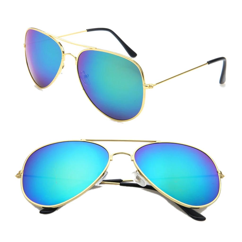 FOENIXSONG Pilot Sunglasses Women Men Gradient Mirrored Blue Silver Gray Classic Eyewear Sun Glasses Fashion