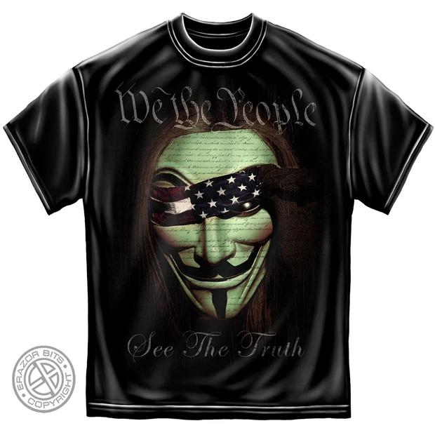 New WE THE PEOPLE SEE THE TRUTH LICENSED T-Shirt ANTI GOVERNMENT M