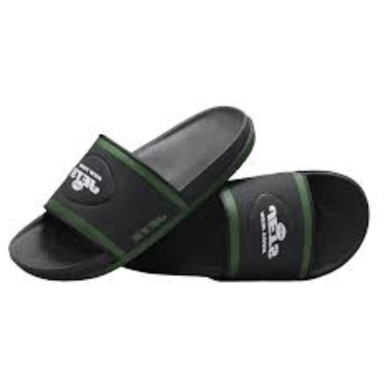 Nike NFL x Offcourt Slide New York Jets Men Sneakers Black Anthracite Sport-Green DD0528-002