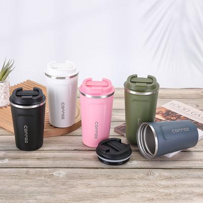 380/510ML Double Stainless Steel Car Thermos Mug Coffee Mug Thermo Cafe for Tea Water Coffee Leak_Proof Travel Thermo Cu