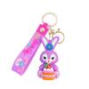 Cartoon Cute Cute Drag Bunny Pendant Car Keychain Children's Toys Small Gifts Doll Machine Accessories