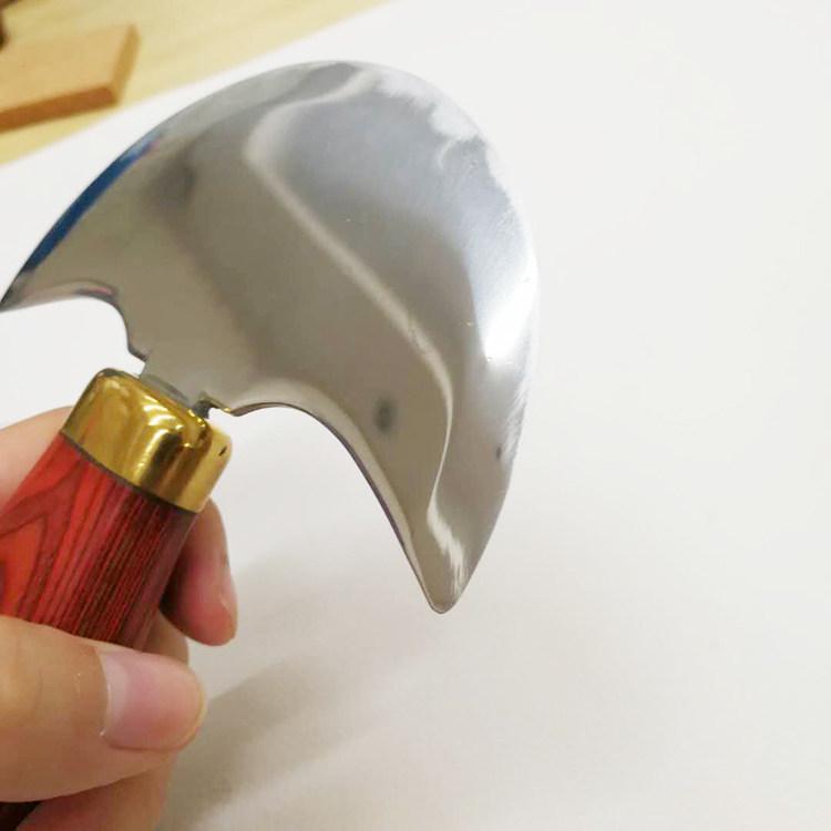 Zhihui Semi-Circular Leather Cutting Knife - DIY Edge Shaving & Thinning Tool