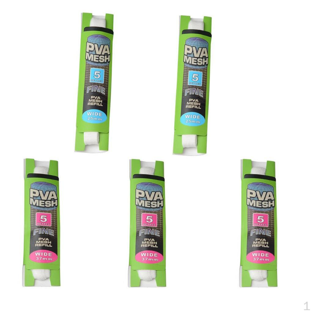 5Pcs PVA Carp Fishing Mesh Net Universal Refill Stocking Bags