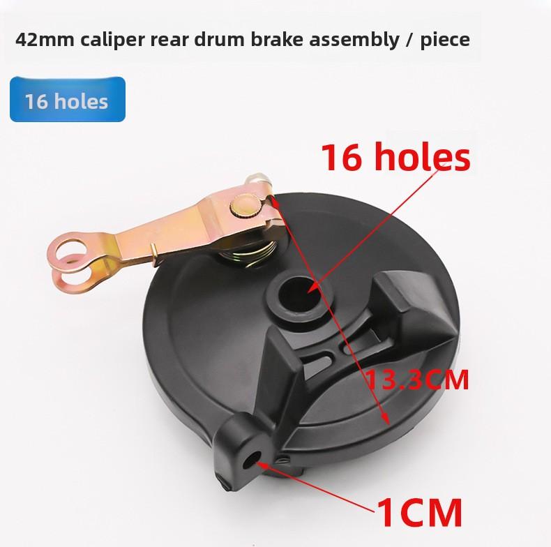 Universal 42mm Large Slot Rear Drum Brake Assembly for Electric Bike Scooter Motorcycle Rear Brake Replacement.