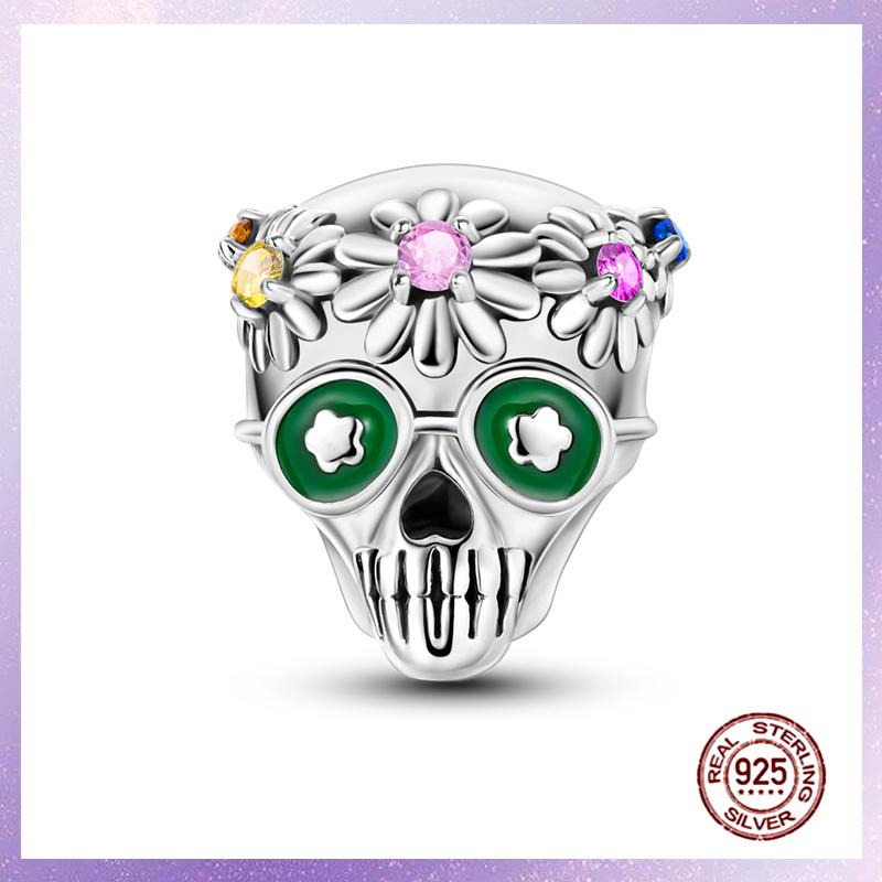 Purple Charms Copper Fit Original Pendant Bracelet Butterfly Glass Heart Feather Clip Charm Dangle Luminous Bead Diy Jewelry