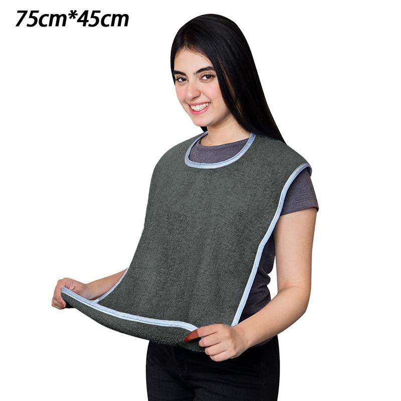 

Stain-resistant Dining Apron With Pockets A Bib For Elderly Care Mealtime Assistance And Rehabilitation. one size